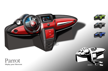 Design industriel, ergonomie et rendu réaliste pour Parrot